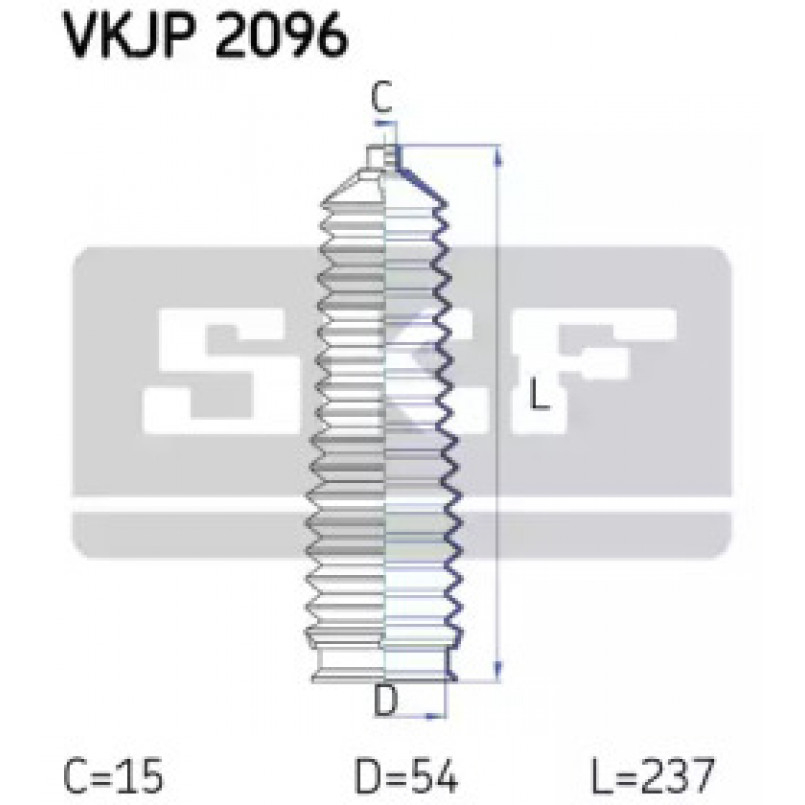 VKJP 2096 SKF - Пильовик привідного валу